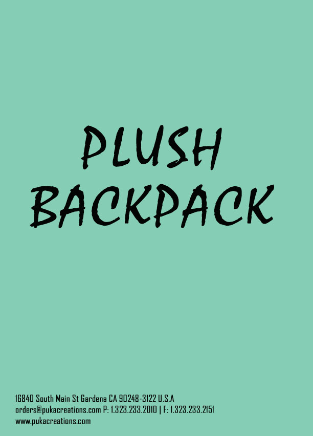 Plush Back Pack